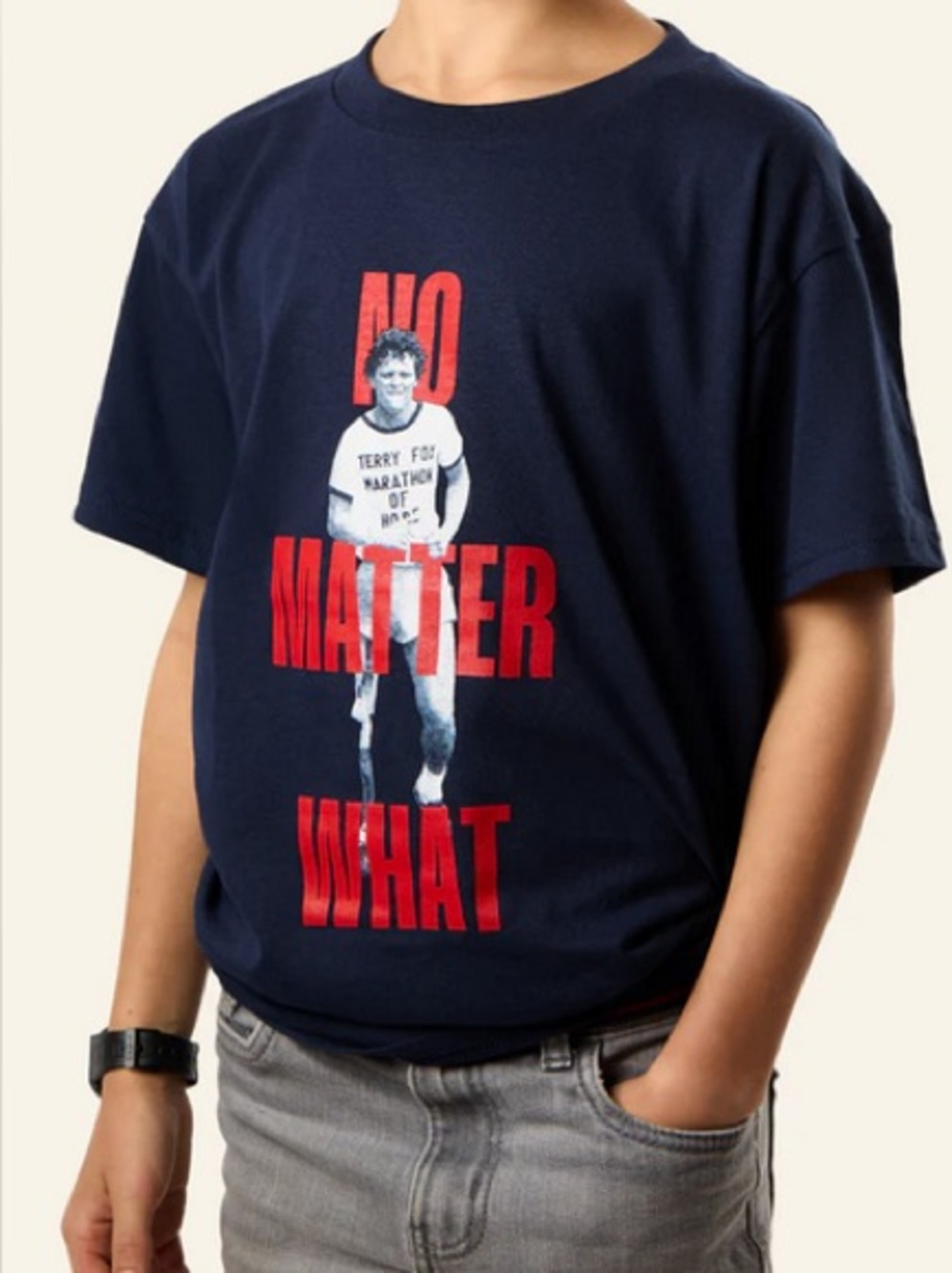 Adidas Terry Fox No Matter What Short Sleeve T Shirt NWT! Size 2XL